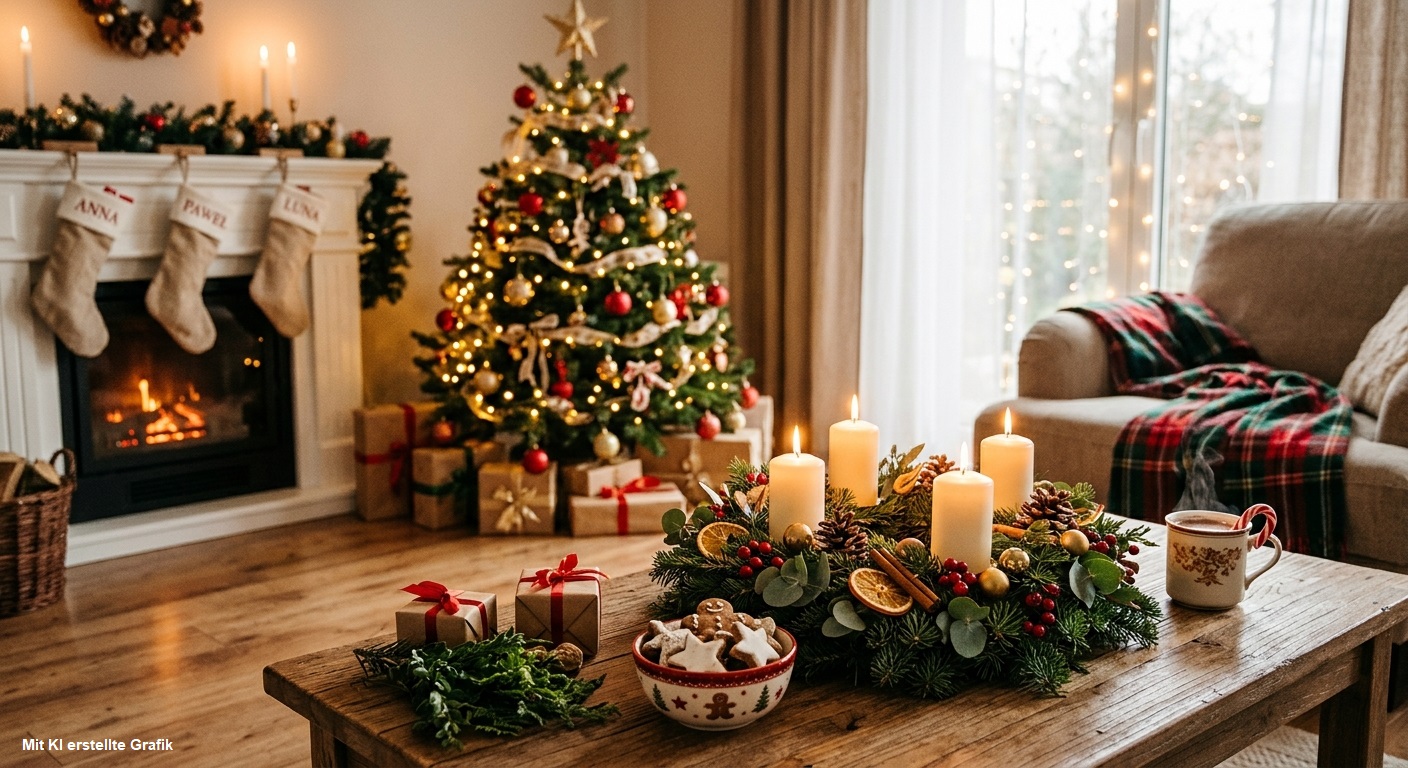 Wie bereitet man das Zuhause auf Weihnachten vor?